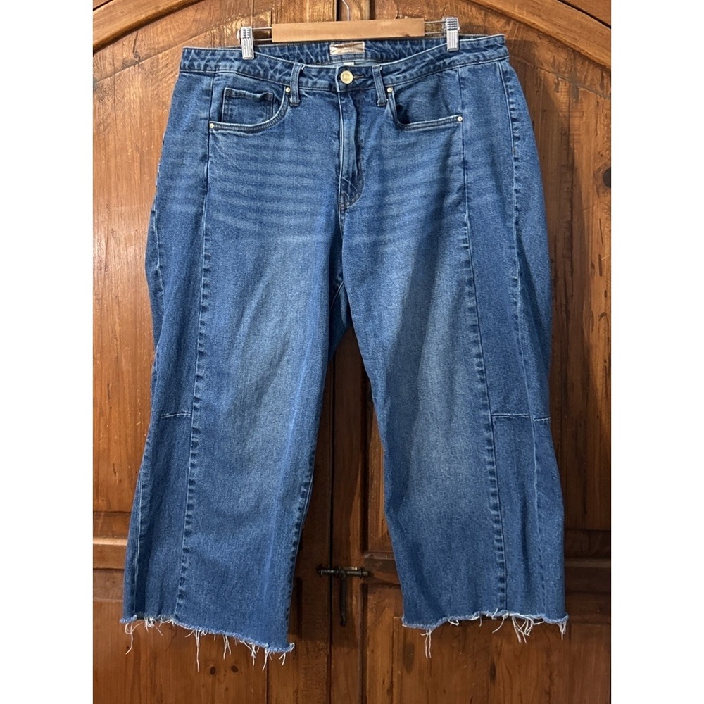 Women's KUT from the Kloth High-Rise Wide Leg‎ Stretch Jeans 16 No Pilling
